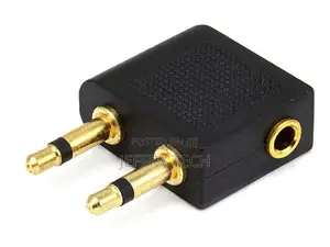 3.5mm Audio Airplane in-Flight Headphone Converter Travel Ad