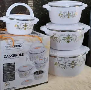 Casserole 4pcs Insulated Hotpots-Stainless Steel Inside
