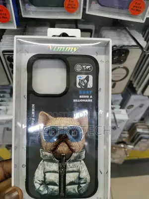 iPhone 14 Pro Max Digital Art Graffiti Teddy Bear Case-Black