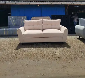 Unique Cream 3 Seater Sofa