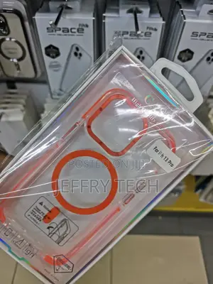 iPhone 15 Pro Max Clear Magsafe Case Metal Camera Frame