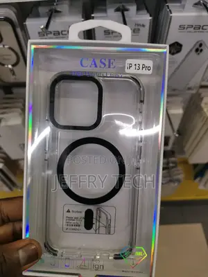 iPhone 13 Pro Clear Magnetic Case With Metal Camera Frame