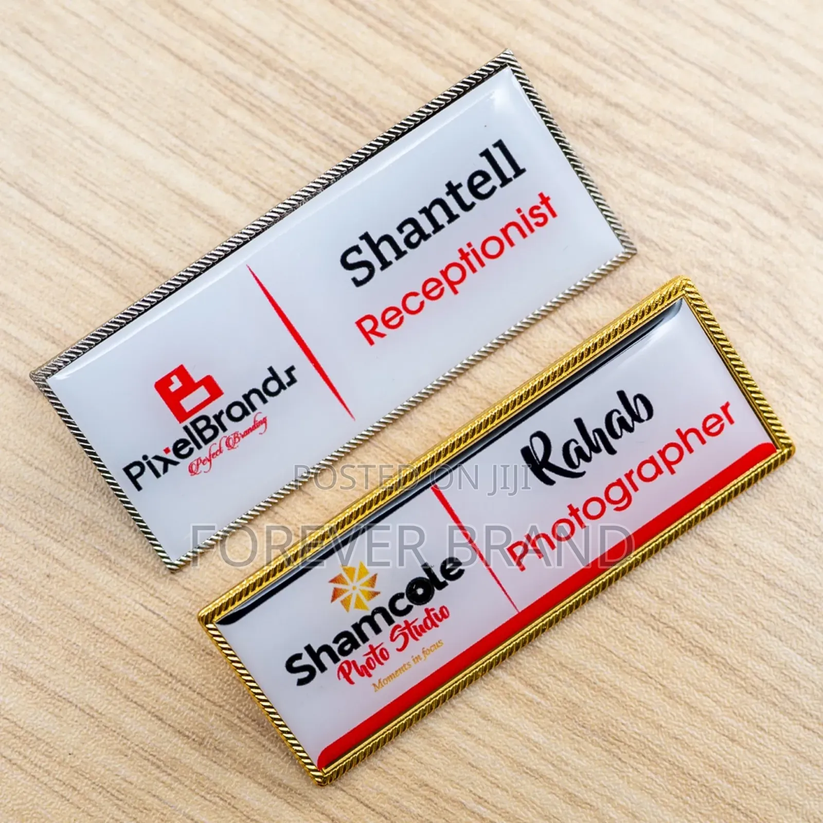 Pin Metalic Name Tags