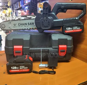 Cordless Chain Saw 128v Battery 12 Inch
