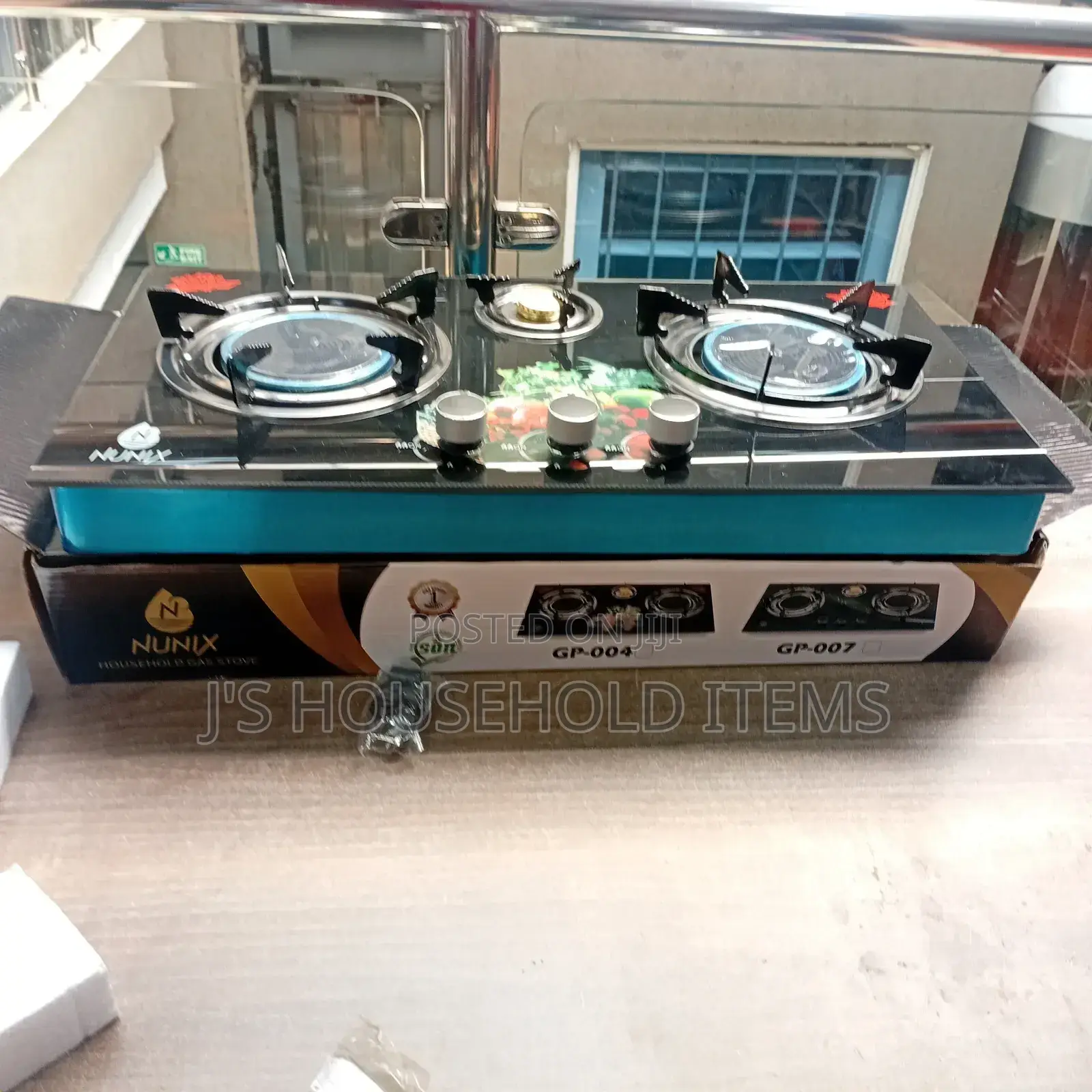 3 Burner Infrared With Red Frame