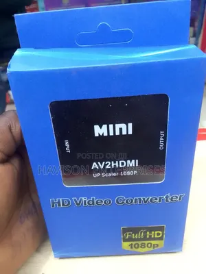 Black Mini AV to HDMI Adapter