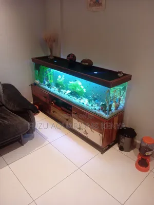 Complete Aquarium With Hardwood Stand