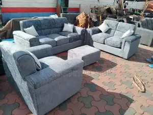 Velvet Grey 3,2,1 Six Seater Available by Order