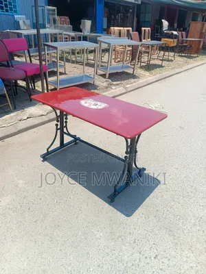 Restaurant Table, Maroon Red 