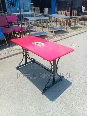 Restaurant Red Branded Table, Rectangular 