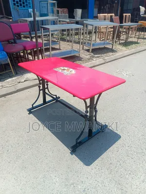 Restaurant Red Branded Table, Rectangular 
