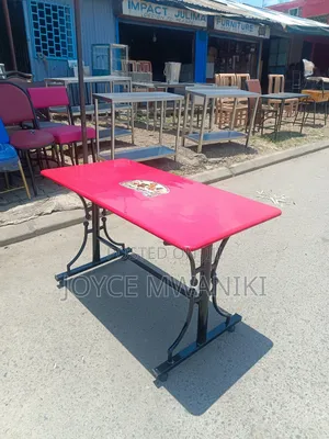 Restaurant Red Branded Table, Rectangular 