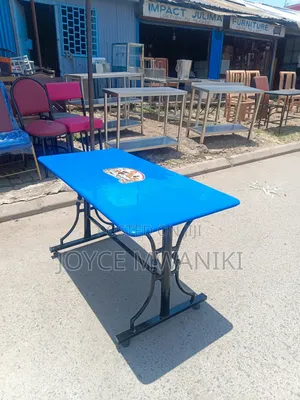 Restaurant Blue Table, Rectangular 4ft by 2 Ft 