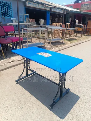 Restaurant Blue Table, Rectangular 4ft by 2 Ft 