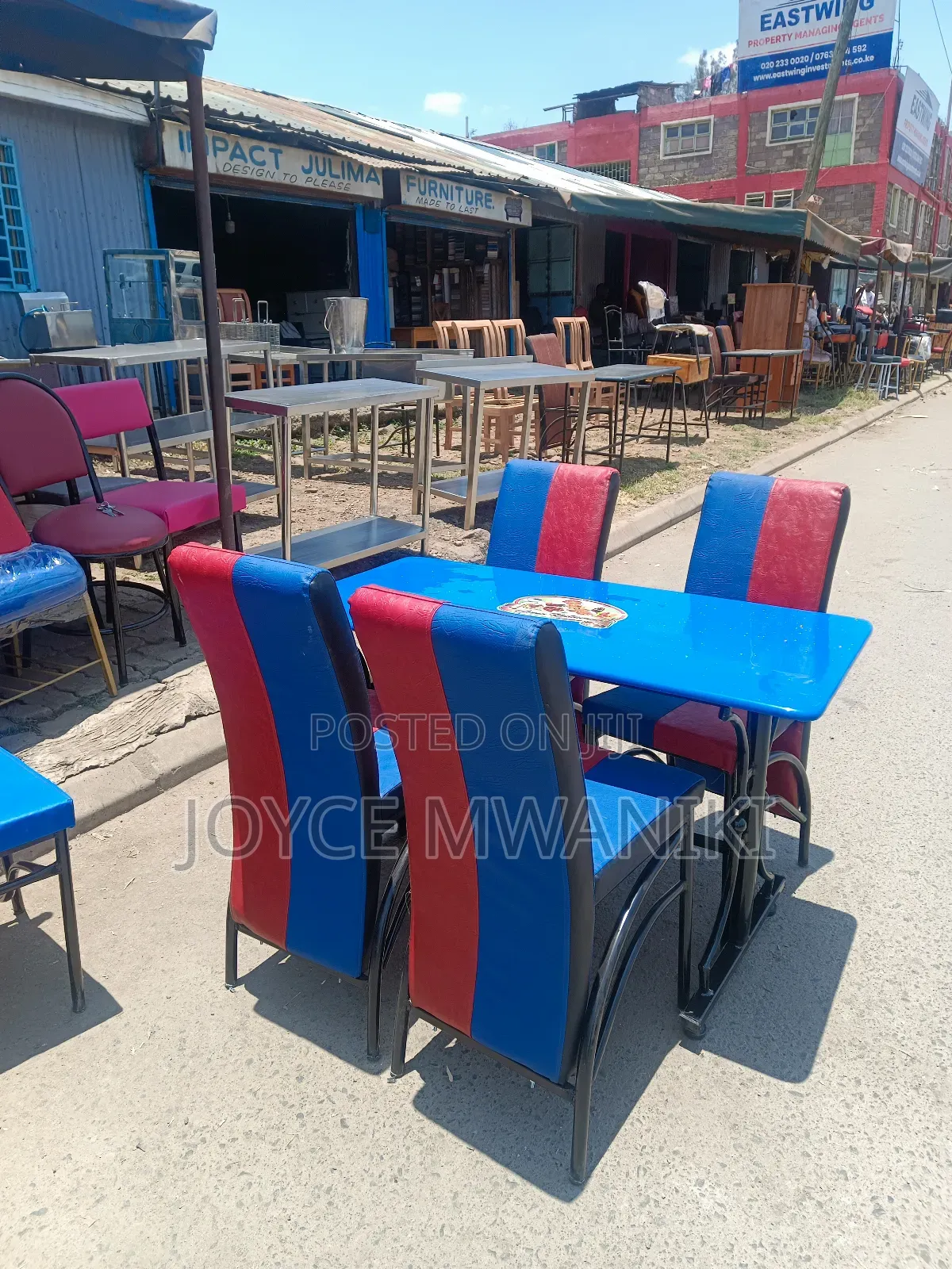 Executive Restaurant Set, With Blue Table