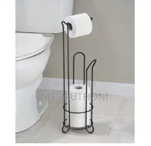 Black Metallic Tissue Rolls Holder