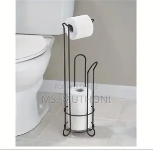 Black Metallic Tissue Rolls Holder