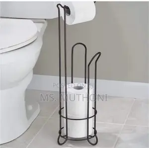 Black Metallic Tissue Rolls Holder
