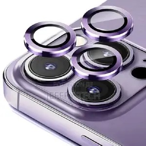 Metal Ring Glass Camera Lens Protector Cover for iPhone 14