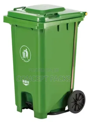 Green Foot Pedal Bin 100 Litres