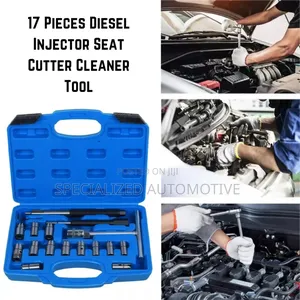 17 Piece Vehicle Diesel Engine Injector Seat Cutter Kit