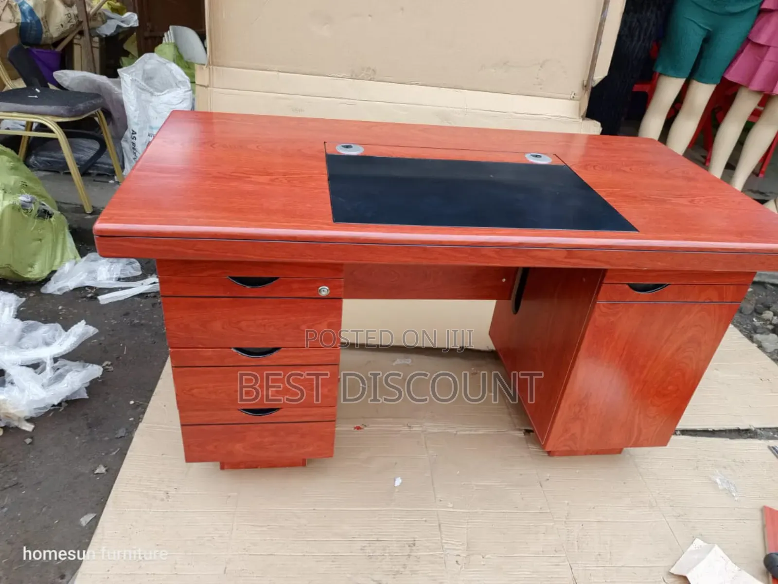 Mahogany 1.4m Executive Desk