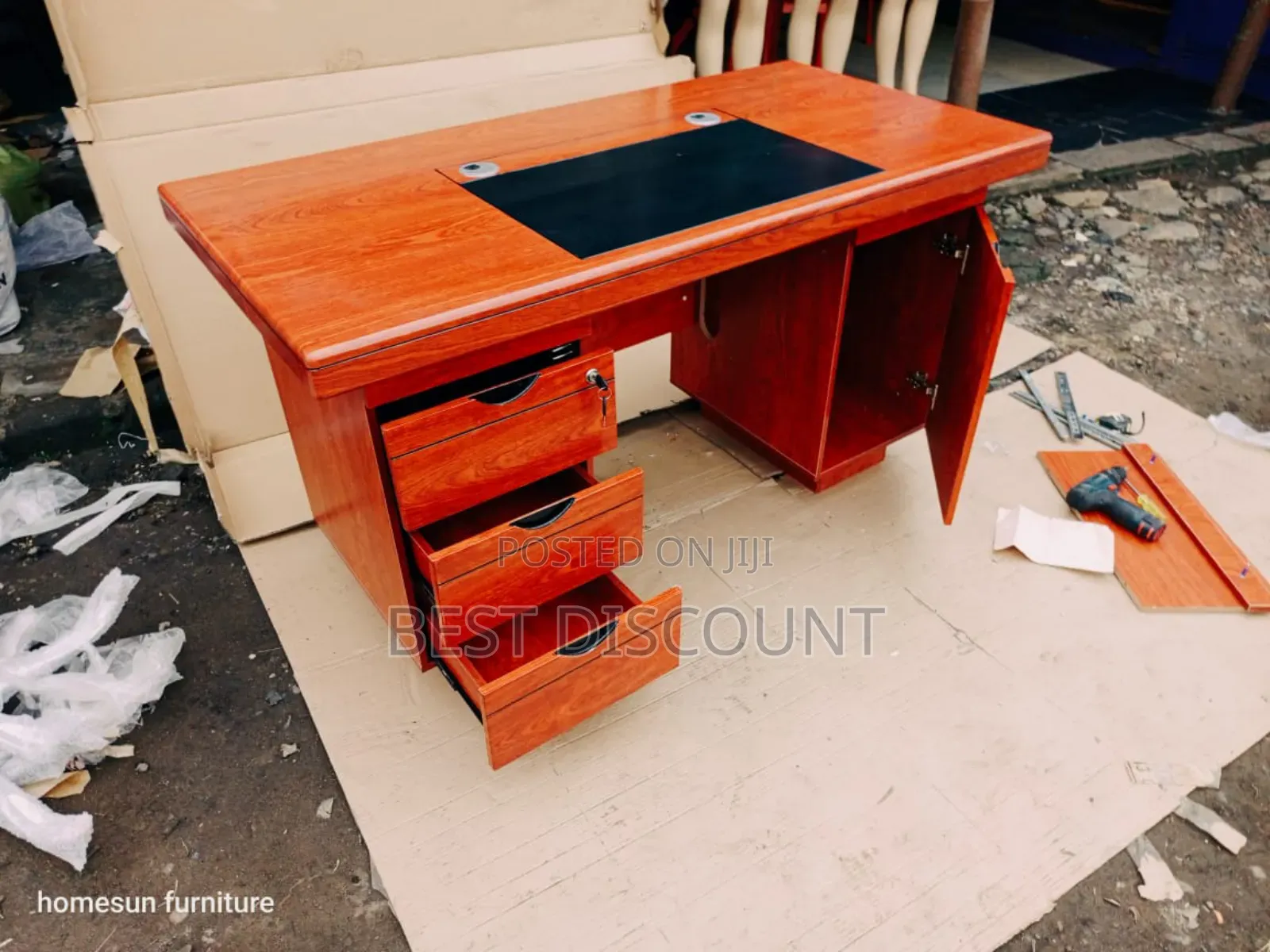 Mahogany 1.4m Executive Desk