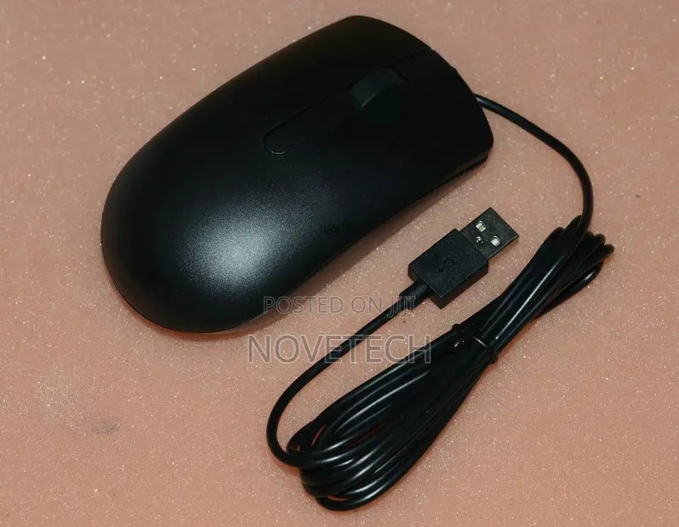 Brand New Dell Mouse Ms116 USB Wired-Black - Black (Ms116)