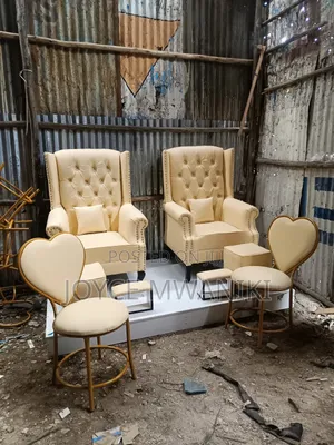 Pedicure Set and 2 Manicure Seats, Cream 
