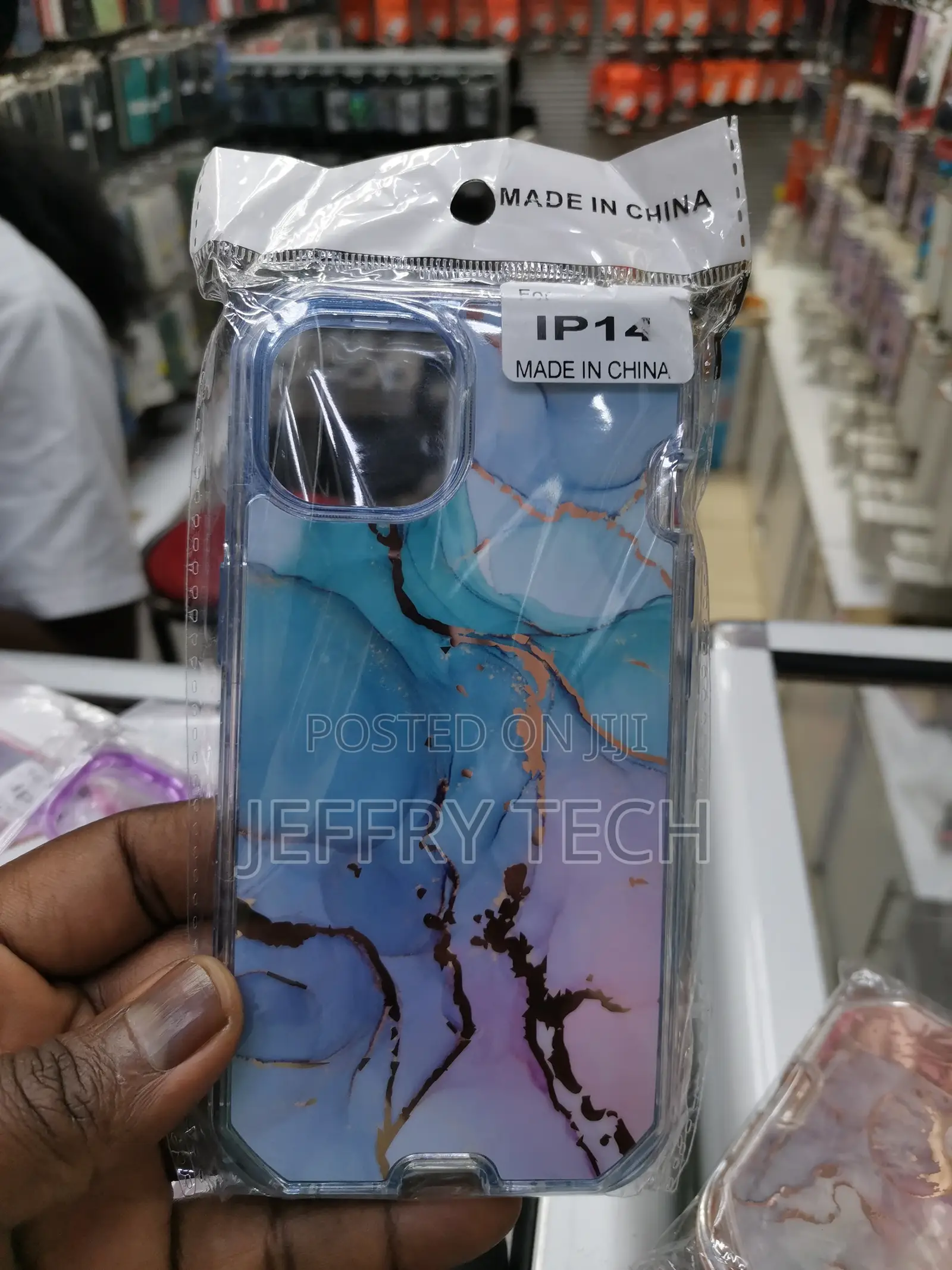 iPhone 14 Marble Shockproof TPU Bumper Cover