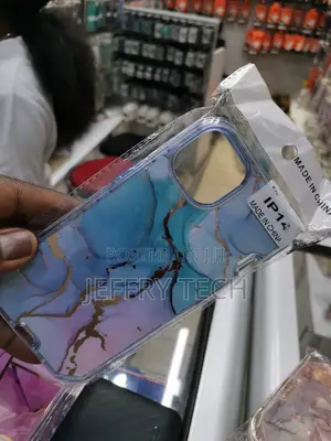 iPhone 14 Marble Shockproof TPU Bumper Cover