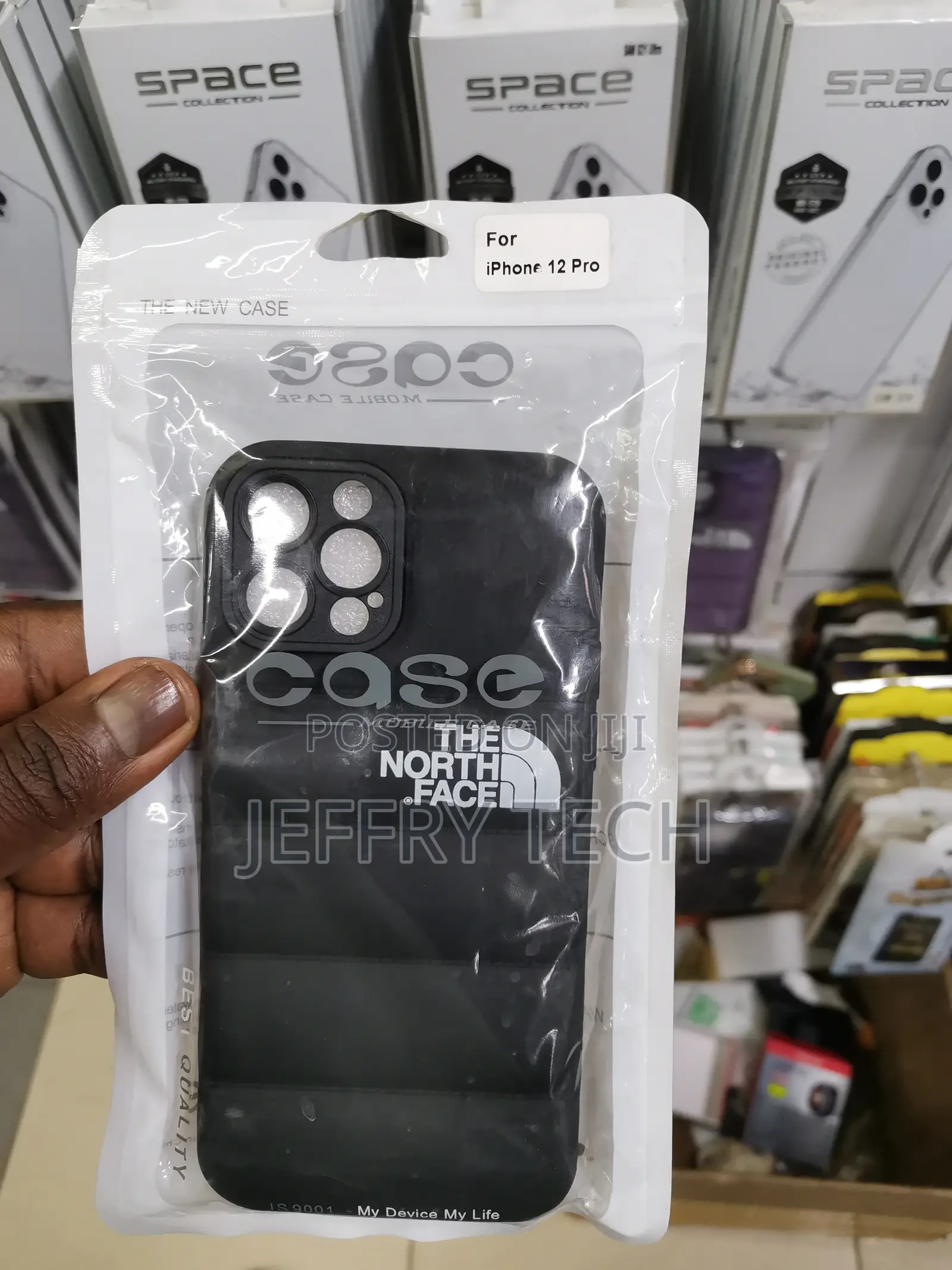 North Face Puffer Case for iPhone 12 Pro Max-Black