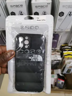 North Face Puffer Case for iPhone 12 Pro Max-Black