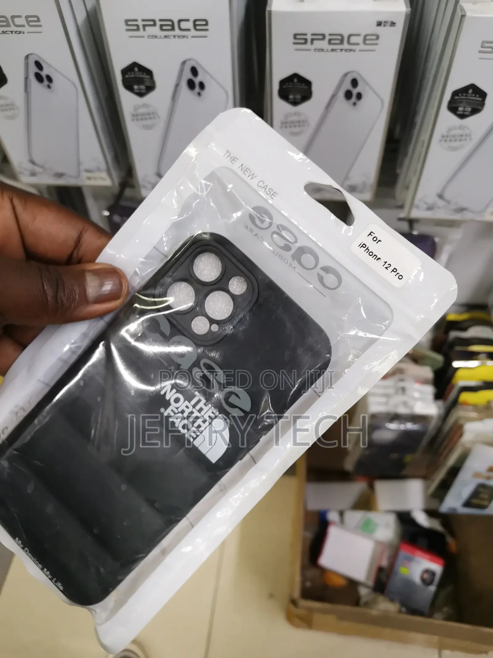 North Face Puffer Case for iPhone 12 Pro Max-Black