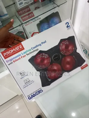 Promate Ergonomic Cooling Pad Laptop Stand
