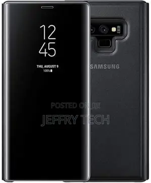 Clear View Standing With Out Sensor for Samsung Note 9-Black