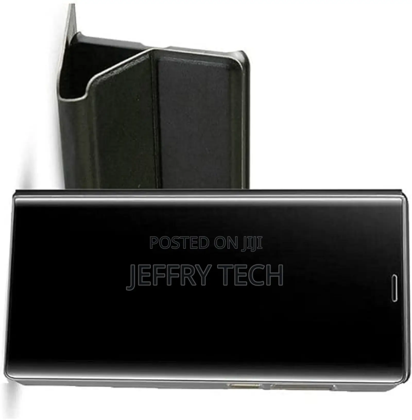 Clear View Mirror Stand Case Without Sensor for Samsung A02s
