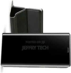 Clear View Mirror Stand Case Without Sensor for Samsung A02s