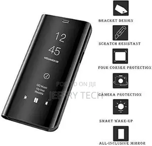 Galaxy A03S Clear View Case Without Sensor Flip Cover-Black