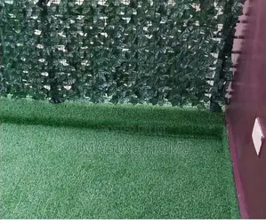 Green Fence Home Backyard/With Grass Carpet Home Decor