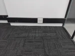 Grey Fitted Carpet Tiles