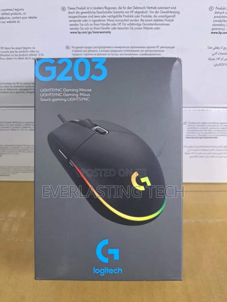 Logitech G203 LIGHTSYNC RGB 6 Button Gaming Mouse