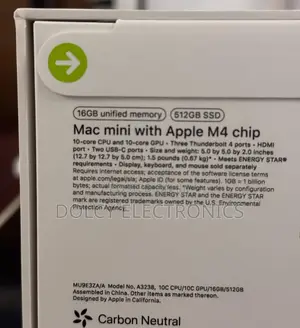 New Desktop Computer Apple Mac Mini M4 16GB SSD 512GB