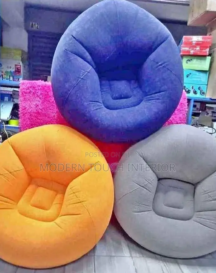 Inflattable Sofa/ Bean Bag With Free Pump