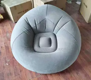Grey Inflatable Bean Bag