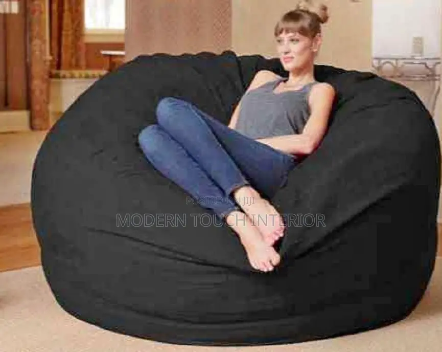Black Cosy Large Bean Bag