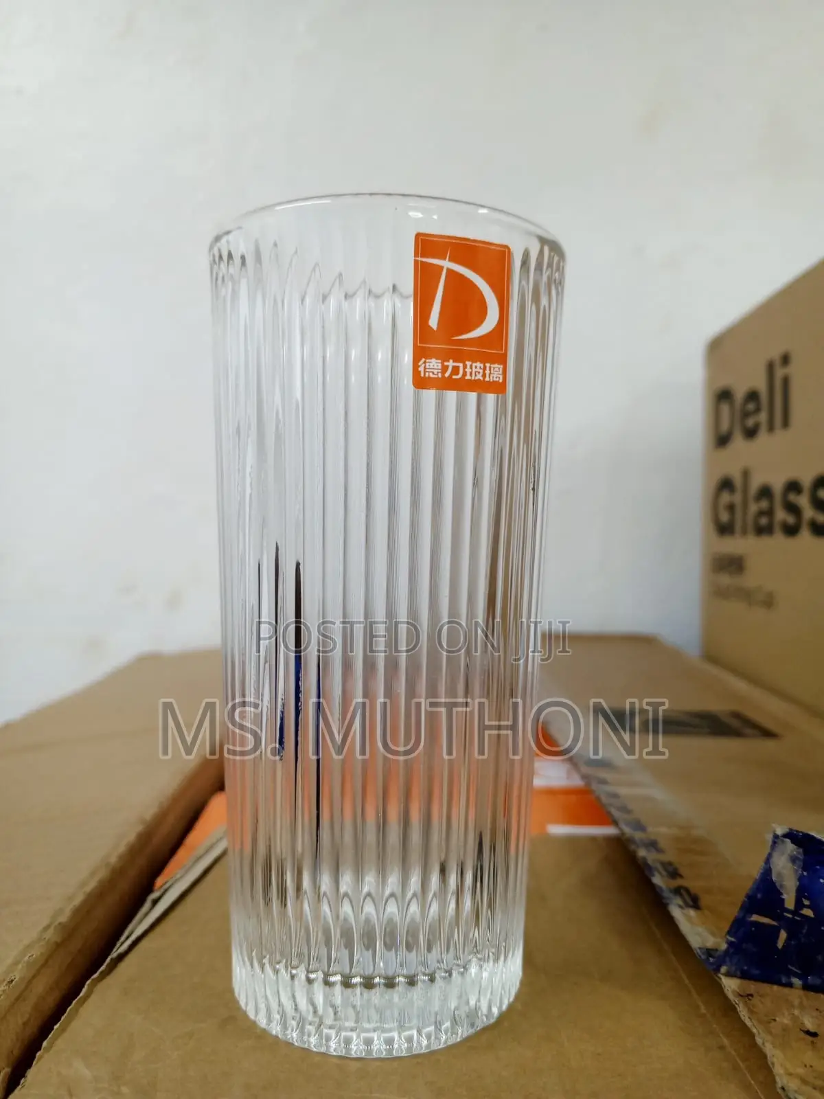DELI Vertical Stripe Highball Glass