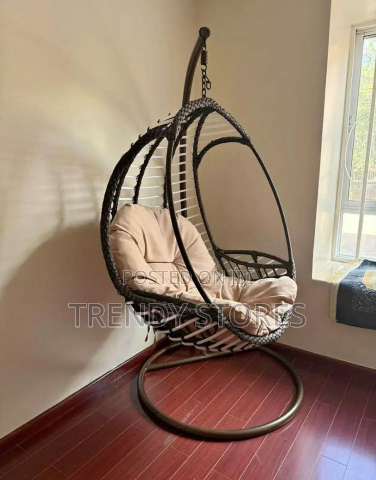 Egg Shaped Rattan Swing Chair