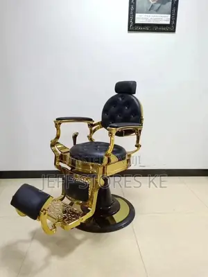 Gold Black Classic Barber Chair