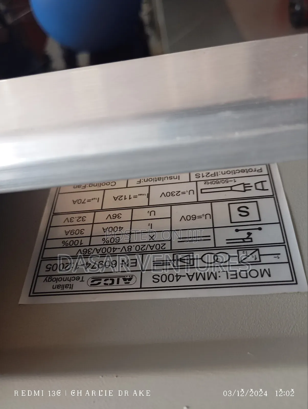 Aico Welding Machine Mma-400s 400amps
